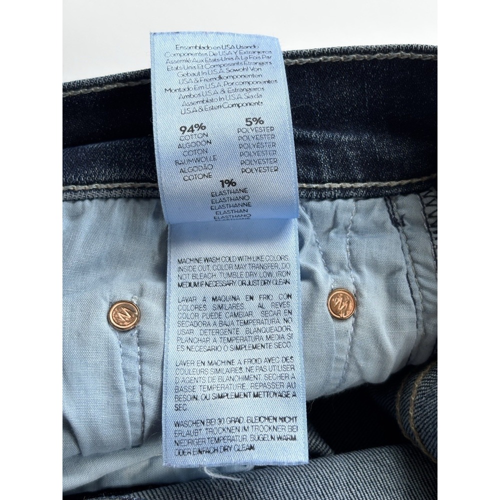Mother Women's The Super Swooner Here Kitty Kitty Skinny Jeans Blue Size 30 - Picture 4 of 12